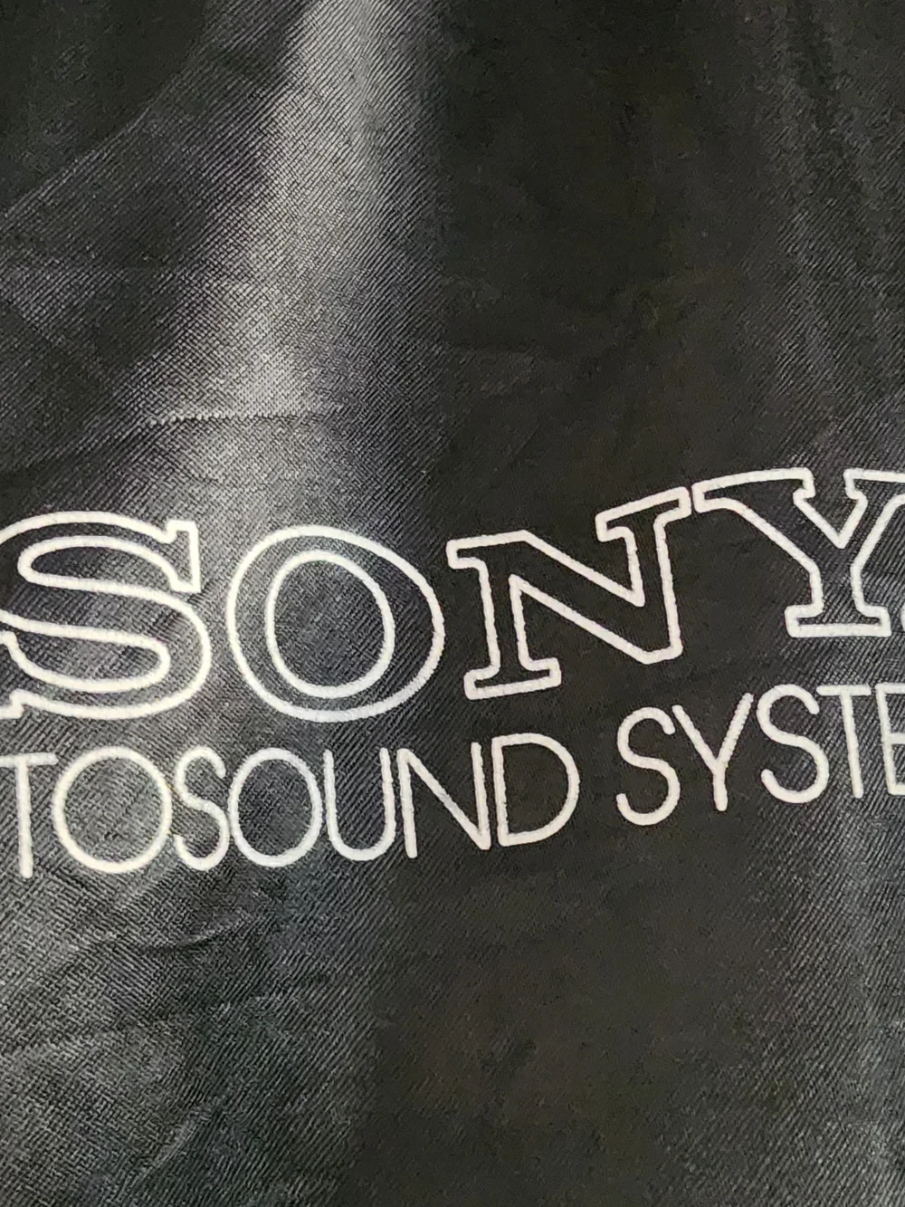Vintage - Sony Autosound Systems Snap-Up Satin Jacket 1990s